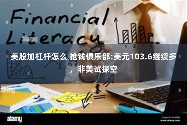 美股加杠杆怎么 抢钱俱乐部:美元103.6继续多，非美试探空