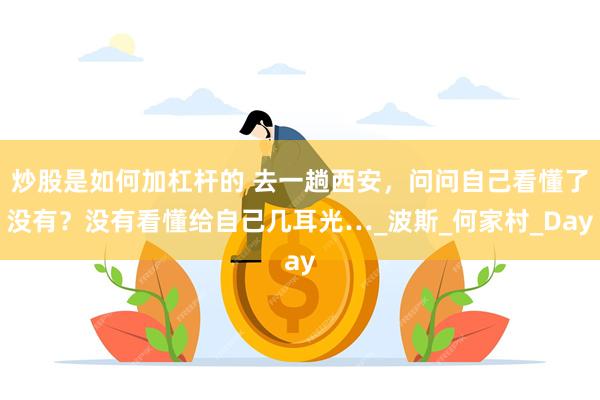 炒股是如何加杠杆的 去一趟西安，问问自己看懂了没有？没有看懂给自己几耳光…_波斯_何家村_Day