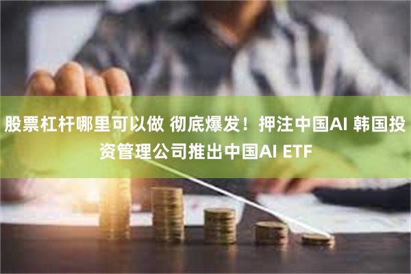 股票杠杆哪里可以做 彻底爆发！押注中国AI 韩国投资管理公司推出中国AI ETF