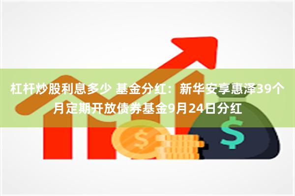 杠杆炒股利息多少 基金分红:新华安享惠泽39个月定期开放债券基金9月24日分红