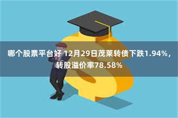 哪个股票平台好 12月29日茂莱转债下跌1.94%，转股溢价率78.58%
